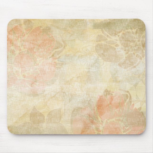 Mousepad teste padrão floral do fundo do grunge da arte (Frente)