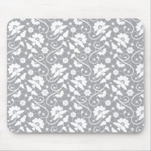 Mousepad Teste padrão floral do laço