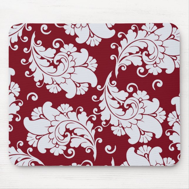 Mousepad Teste padrão floral do papel de parede de paisley (Frente)