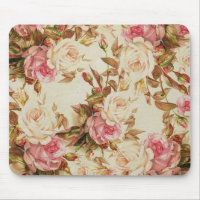 Teste padrão floral dos rosas marrons brancos