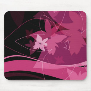Mousepad Teste padrão floral magenta