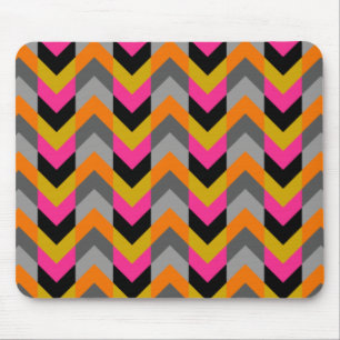 Mousepad Teste padrão geométrico colorido de Chevron