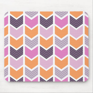 Mousepad Teste padrão geométrico cor-de-rosa roxo