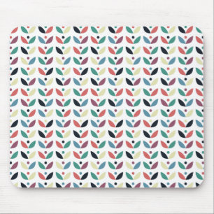 Mousepad Teste padrão geométrico floral da arte popular