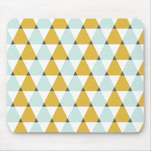 Mousepad Teste padrão geométrico moderno dos triângulos do