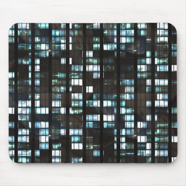 Mousepad Teste padrão iluminado das janelas (Frente)