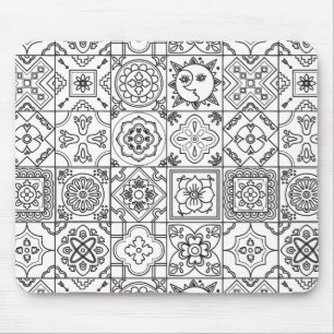 Mousepad Teste padrão inspirado de Talavera
