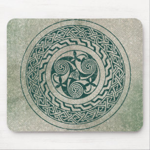Mousepad Teste padrão irlandês do medalhão de Knotwork d