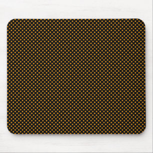 Mousepad Teste padrão líquido, preto com laranja