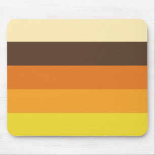 Mousepad teste padrão listrado retro da cor 70s