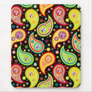 Mousepad Teste padrão moderno colorido 4 de Paisley