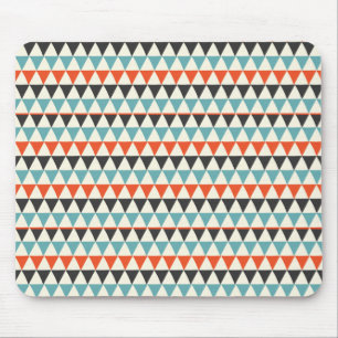 Mousepad Teste padrão moderno do triângulo do meio sécul