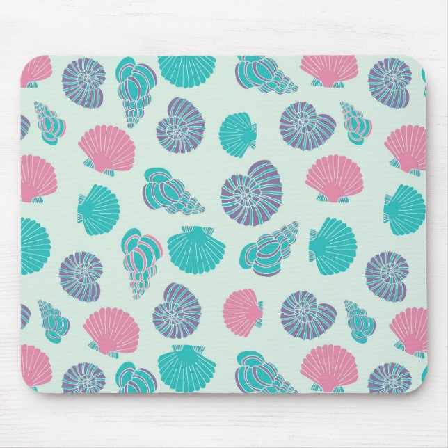 Mousepad Teste padrão Pastel 1 do Seashell (Frente)