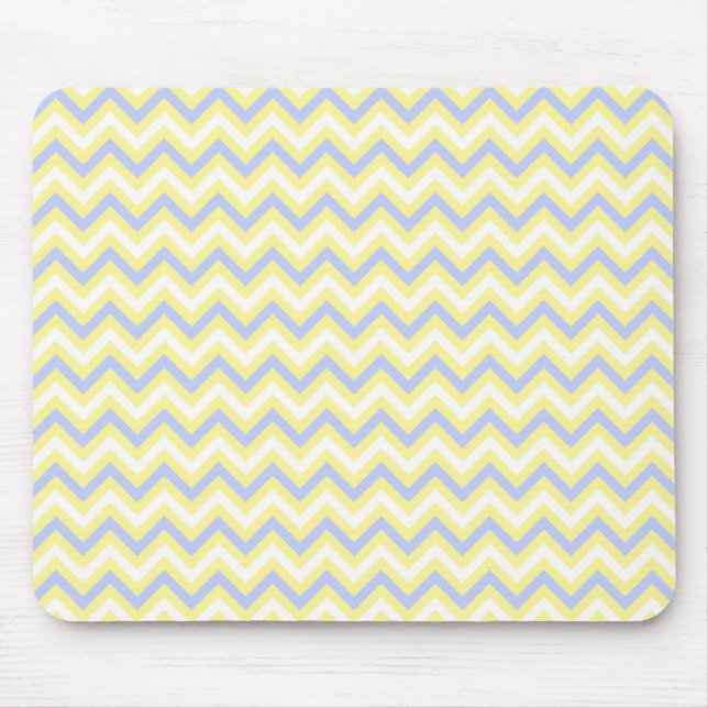 Mousepad Teste padrão Pastel de Chevron (Frente)