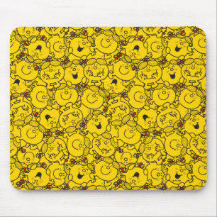 Mousepad Teste padrão pequeno dos sorrisos do amarelo do