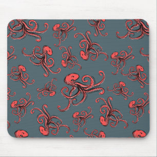 Mousepad Teste padrão Sneaky do polvo