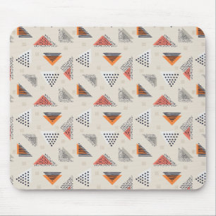 Mousepad Teste padrão tirado do triângulo mão geométric
