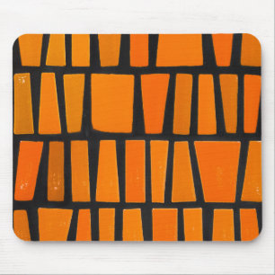 Mousepad Teste padrão tribal da laranja e do africano negr
