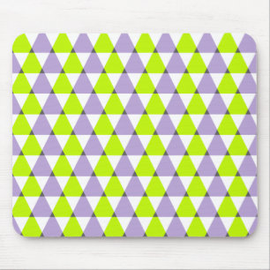 Mousepad Teste padrão verde roxo geométrico moderno dos