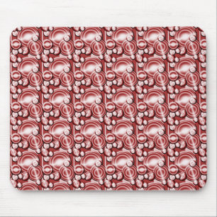Mousepad Teste padrão vermelho dos círculos