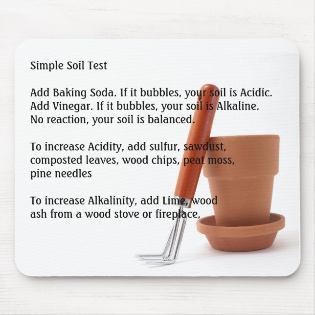 Mousepad Teste simples de jardinagem do solo (Frente)