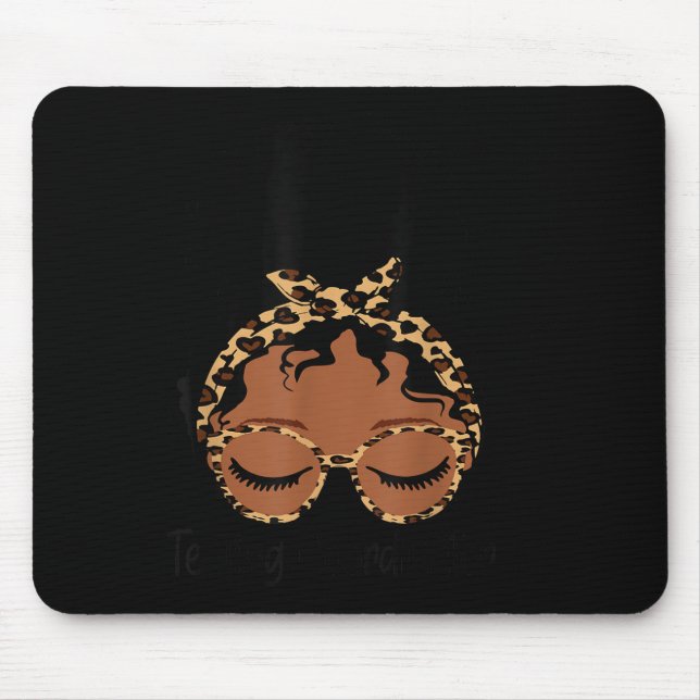 Mousepad Testing Coordinator Shirt Funny Messy Bun Test Day (Frente)
