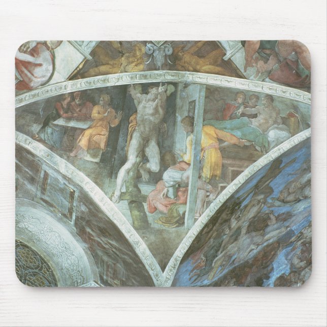 Mousepad Teto da capela de Sistine: Haman (Frente)