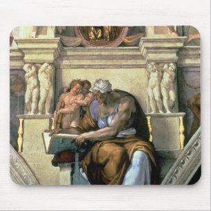 Mousepad Teto da capela de Sistine: Sibyl de Cumaean, 1510