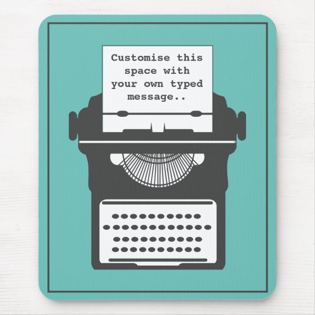 Mousepad Teto de Mensagem Personalizada da Máquina de Digit (Frente)