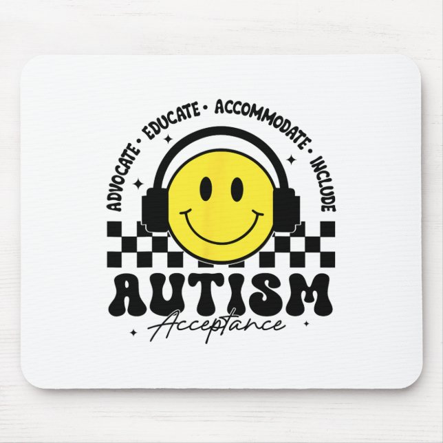 Mousepad Teto Especial de Educação de Consciência Autismo (Frente)