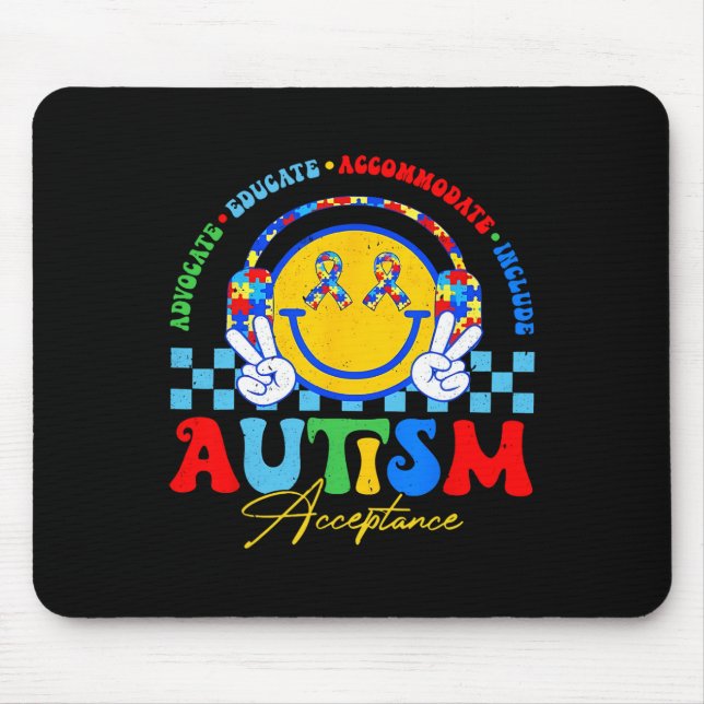 Mousepad Teto Especial de Educação de Consciência Autismo (Frente)