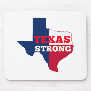 Mousepad Texas do vermelho, o branco & o azul "forte "