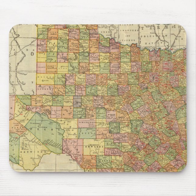 Mousepad Texas por Rand McNally (Frente)
