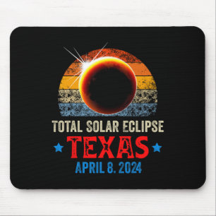 Mousepad Texas Total Solar Eclipse 8 de abril de 2024 Texas