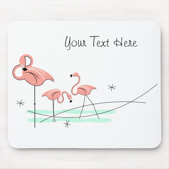 Mousepad "Text" do Flamingo Ocean Trio (Frente)