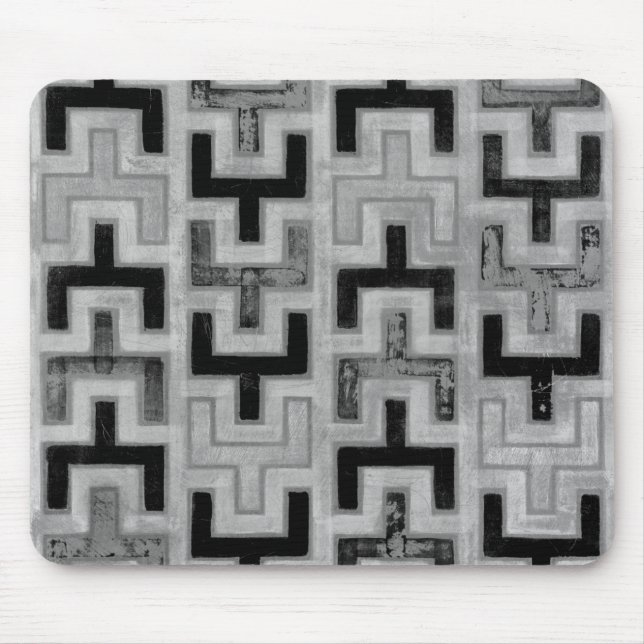 Mousepad Têxtil africano de mudo com Padrões geométricos (Frente)