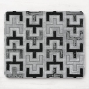 Mousepad Têxtil africano de mudos com Padrões geométrico