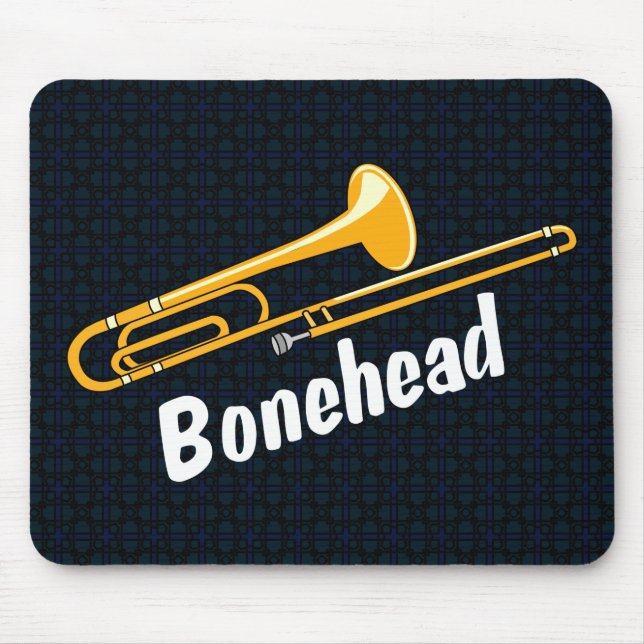 Mousepad Texto Branco do Bonehead Trombone (Frente)
