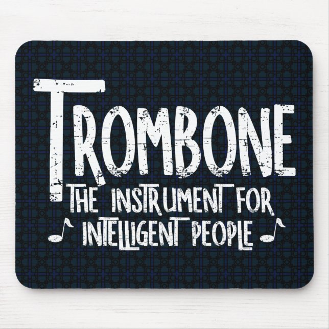 Mousepad Texto Bruto de Trombone Inteligente (Frente)
