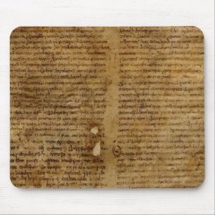 Mousepad Texto com escrita antiga, papel velho do