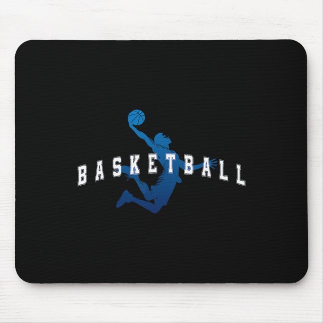 Mousepad Texto da Equipe Azul da Varsity do Jogador Sketll (Frente)