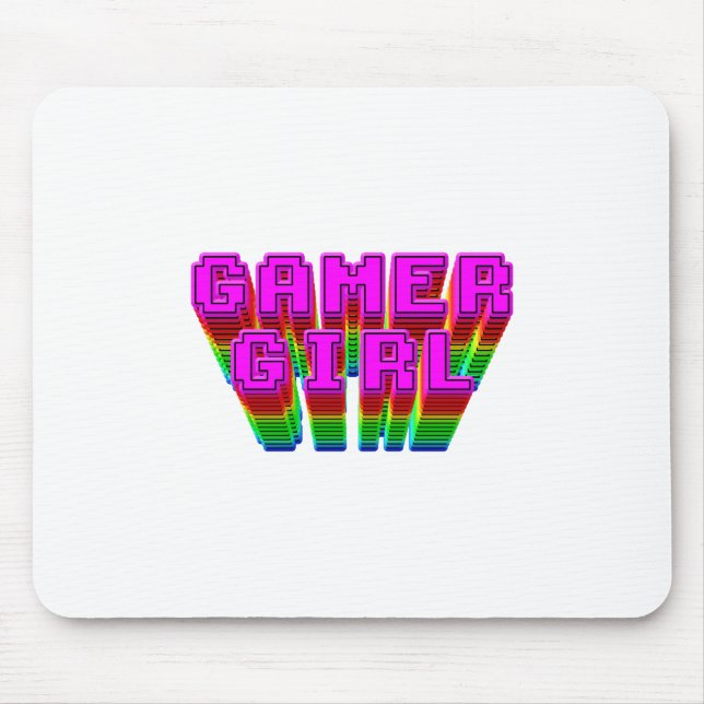 Mousepad Texto da Gamer Girl (Frente)