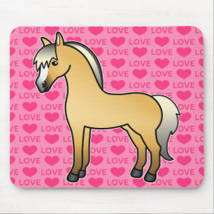 Mousepad Texto de Amor do Fjoro Norueguês