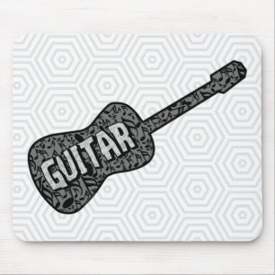 Mousepad Texto de Notas de Música de Violão