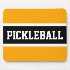 Mousepad Texto de PICKLEBALL do Bloco desportivo - Listras 