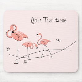 Mousepad "Texto" de Trio Rosa Flamingos