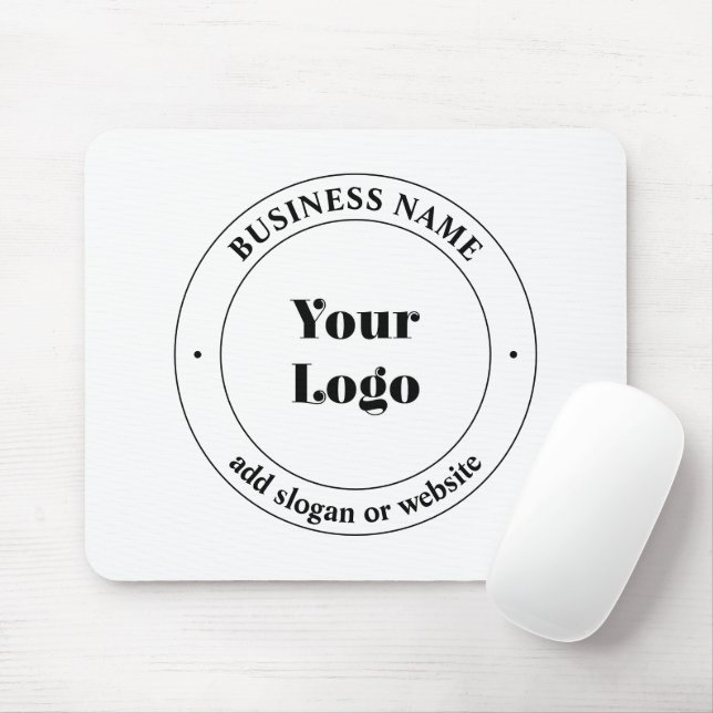 Mousepad Texto do logotipo e Promocional da sua empresa | B (Com mouse)