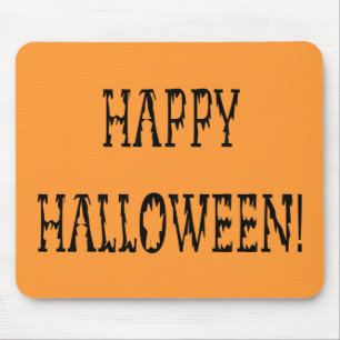 Mousepad Texto do Mundo de Morte Feliz Halloween