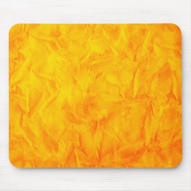 Mousepad TEXTO DO PAPEL DE FUNDO - amarelo alaranjado (Frente)