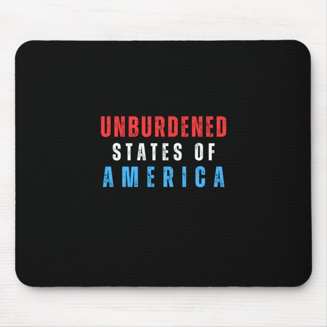 Mousepad Texto Dos Estados Da América Sem Encargos (Frente)